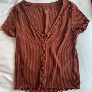 American Eagle burnt orange top